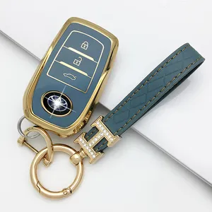 Autozubehör weiche TPU einzigartige Lanyard Smart Key Case Inhaber Geschenke für Toyota