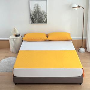 Drap de lit double respirant et doux, anti-statique, anti-âge, antibactérien, avec logo personnalisé, design moderne uni ou à rayures, pour mise à la terre - Product Image 5