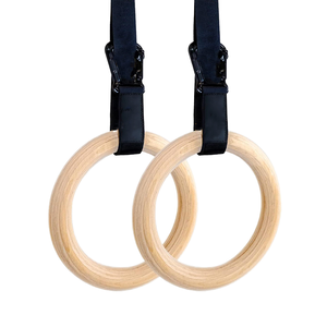 Entraîneurs de suspension en bois flexibles portables personnalisés pour l'entraînement physique et la musculation anneau de gymnastique d'haltérophilie - Product Image 2