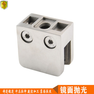 Stainless Steel Square Glass <b>Clips</b> for Cabinet Doors Wine Cabinets Swimming Pools Building Fixing Other Glass Product - Product Image 4