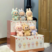 Hot Toy Figure les monstres vinyle peluche visage boîtes mystères ont un siège vinyle peluche Original Labubu boîte aveugle