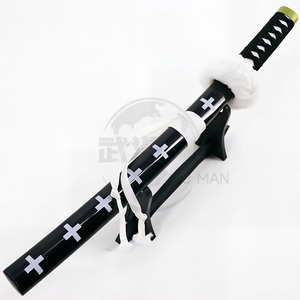 Épée de cosplay Trafalgar Law Kikoku, <span class=keywords><strong>Katana</strong></span> en métal du Capitaine des Pirates avec motif de croix blanche - Product Image 3