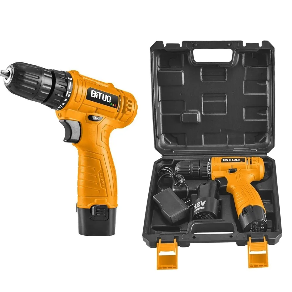 Lithium Battery Power Drills Mini Electric Power Hand Impact Driver Drilling Machine 12v Cordless Drill