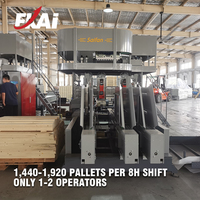 Machine automatique de clouage et d'empilage de palettes EPAL EUR FENGKAI SF2000, 12 pistolets à clous servo, Siem S7 PLC, certifiée CE