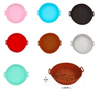 Moule de cuisson en silicone réutilisable pour friteuse à air chaud, accessoires de four, ensemble de doublures en silicone pour friteuse à air chaud, pot pour friteuses à air chaud