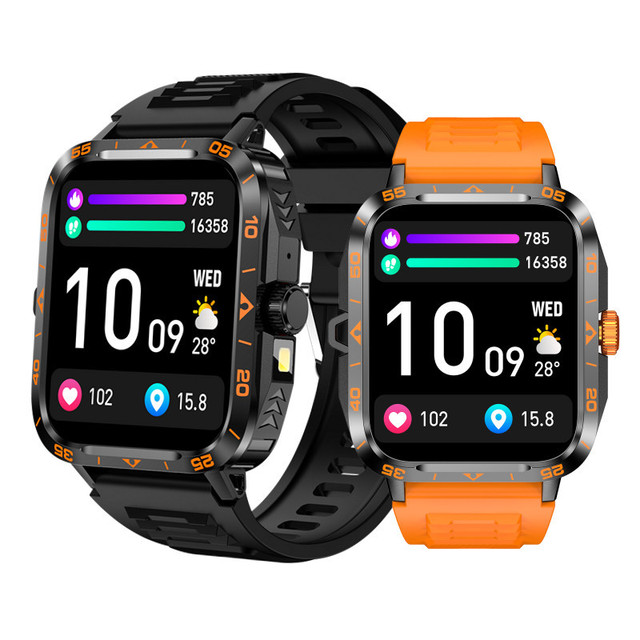 ZW59 Outdoor Smart Watch 1.95 Inch BT Call IP67 Waterproof Fitness Tracker Heart Rate Monitor 300mAh Battery Sports Smartwatch
