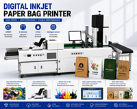Machine d'impression automatique à jet d'encre continu pour sacs de courses, équipement de production commercial pour emballages en kraft recyclables