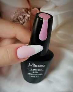 Mixcoco serie de <span class=keywords><strong>manicura</strong></span> <span class=keywords><strong>francesa</strong></span> 15ml productos de salón de Gel UV profesional suministros de uñas esmalte de Gel medio transparente - Product Image 3