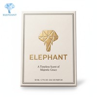 Boîte à parfum blanche personnalisée de luxe avec logo estampé à l'or, insert en mousse, emballage en papier rigide pour cosmétiques et huiles essentielles, boîte cadeau