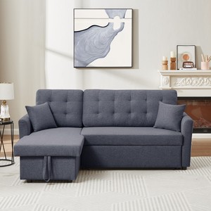 Nouveau canapé-lit convertible moderne avec deux poches latérales pour le salon - Product Image 3