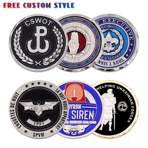 Troqueles de estampado de diseño 3D gratis de fábrica, moneda de desafío de aleación de Zinc, monedas de Metal grabables personalizadas, moneda de recuerdo conmemorativa Doble - Product Image 3