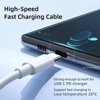 Type C à Type C PD 20w Câble de données à charge rapide Câble Usb Type C pour tablette de téléphone portable