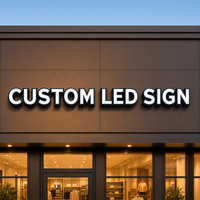 Enseigne LED personnalisée pour devanture de magasin, lettrage lumineux pour services financiers, prêts, chèques, cartes de débit, signalétique lumineuse, logo d'entreprise