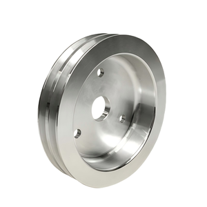 Профессиональное производство в Китае: ЧПУ-обработка автозапчастей, индивидуальные алюминиевые шкивы с тройным пазом различных размеров - Product Image 4