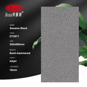 Carrelage de sol en porcelaine Beata Modern 600x1200, aspect <span class=keywords><strong>granit</strong></span> noir, pour allée extérieure, trottoir, brique céramique, noir 1200 x 600 - Product Image 2