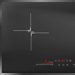 H-one Panel de gran potencia Crystal Black Single Ending Drive Bobina de aluminio 2 quemador 3.9Kw Cocina de inducción para encimera de granito - Product Image 5