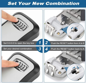 Logo Miễn phí dịch vụ an toàn ngoài trời Key an toàn lưu trữ LockBox treo tường rẻ hơn kim loại hộp nhỏ Locker trực tuyến bán chạy nhất - Product Image 3