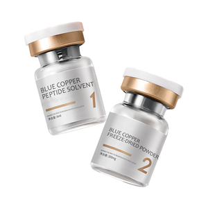 Sérum Coreano Antienvelhecimento e Reparador com Peptídeos de Cobre Liofilizado de Marca Própria, Ampola Facial Coreana Redutora de Poros para o Rosto - Product Image 1