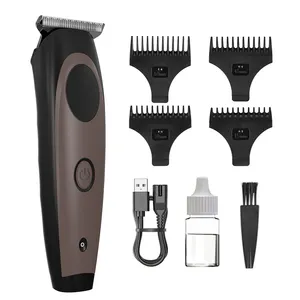 Profissional personalizado T-blade Trimmer Salon Hair Clipper Barber Trimmer Usb elétrico IPX7 OEM aço inoxidável para Clipper masculino