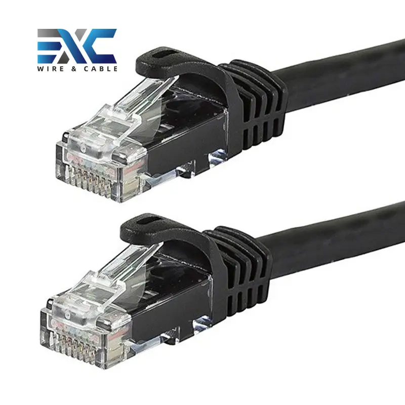 Cabo EXC Fábrica Cat5e FTP Rede Cat5e Patch Cord Cabo Ethernet Cabo Lan Conector Rj45