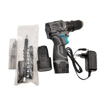 Perceuse sans fil sans balais 21V, perceuse-visseuse électrique portable à batterie lithium pour le perçage du bois et du métal
