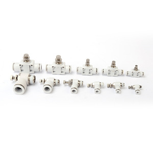 SL Pneumatic Quick Coupling <b>Speed</b> <b>Control</b> Valve Throttle Valve in Sizes SL4-M5/6-01/8-02/10-03/12-04 - Product Image 2