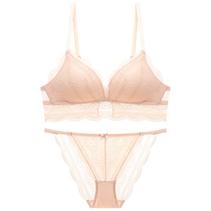Womens Romantic Lace Bra and <b>Bikini</b> Panties <b>Set</b> Women 3/4 Cup Breathable Adjustable Straps Pink Lingerie <b>Set</b> Elegant Bra <b>Set</b> - Product Image 4