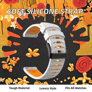 20mm/22mm di lusso universale Soft Breather cinturino in Silicone per <span class=keywords><strong>Samsung</strong></span> attivo 2 40mm/44mm S3 46mm per Huawei Watch GT2 Smart - Product Image 2