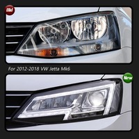 Phares HETOP pour Jetta 2012-2018 – Amélioration des lentilles LED, feux avant, accessoires auto, vente chaude, Plug and Play, DRL pour Volkswagen
