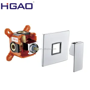 Cartridge Concealed Shower Mixer Valve square Two Function ABS Cover Ceramic Contemporary Bathroom Bath & Shower Faucet