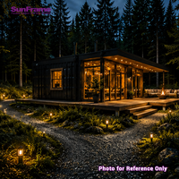 Maison conteneur facile à assembler avec auvent extensible – Cabane de vacances en montagne
