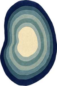 Tapis en forme de rein, fait main, vintage, ovale, de haute qualité, pour salon, couloir, à prix abordable - Product Image 3