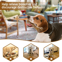 Wishbone Jouet à mâcher durable pour chien avec vrai goût de bacon Entraînement interactif pour mâcheurs agressifs Dessin animé moderne Design de mode