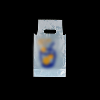 Sacs en plastique transparents personnalisés avec poignée découpée pour vente en gros – Idéaux pour thé au lait, café, jus et boissons à emporter