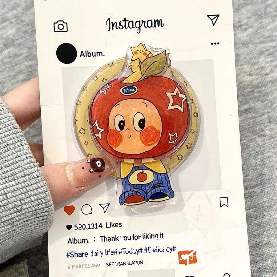 [Apple head star spinner] Magnetic air bag holder