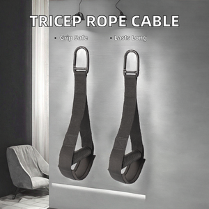 Accessoires d'équipement de fitness : <span class=keywords><strong>Corde</strong></span> de <span class=keywords><strong>triceps</strong></span> avec poignées antidérapantes pour l'entraînement de la force de préhension, accessoires de gantry - Product Image 4