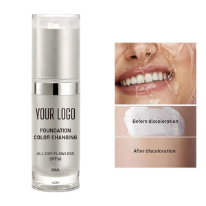 Fondotinta Liquido Naturale Biologico Vegano con <span class=keywords><strong>Protezione</strong></span> <span class=keywords><strong>Solare</strong></span> SPF30, Impermeabile, Cambia Colore, Lunga Durata, Etichetta Privata - Product Image 1
