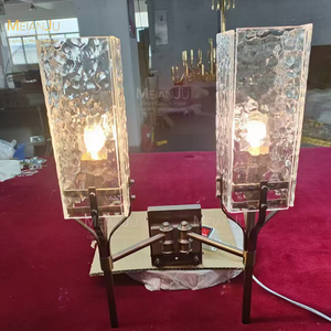 Interior Hotel dormitorio sala de estar decoración iluminación <span class=keywords><strong>LED</strong></span> aplique de pared lámpara <span class=keywords><strong>con</strong></span> textura cristal cuerpo de acero inoxidable luz de pared - Product Image 6
