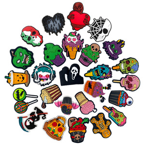 Famoso Adorno de Hebilla para Zapatos con Temática de Día de Todos los Santos, Popular Decoración de Terror para Asustar, Charm para Zuecos, Charm de Moda para Zapatos con Temática de Truco o Trato - Product Image 2