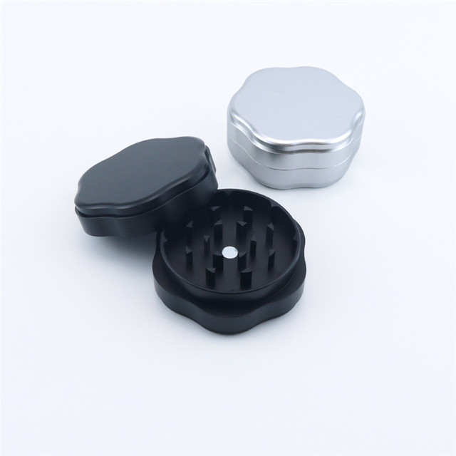 Metal Smoking Accessories Grinders Custom Logo Aluminium Alloy Herb Grinder 58*25MM 2 Layer Dry Herb Spice Tobacco Crusher