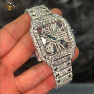 Reloj Bling para Hombre, Estilo Hip Hop, de la Mejor Calidad, con Diamantes de Laboratorio, 41 mm, con Diamantes VVS1 Cultivados en Laboratorio - Product Image 5