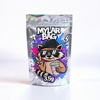 Sachet Mylar Doypack Personnalisé Anti-Odeur 3.5g 7g 28g avec Impression Numérique et Fermeture Zippée Refermable pour Emballage Alimentaire