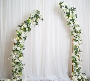 FC1301 Exclusive customized iron frame floral combination set for wedding interior decoration