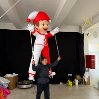 Marionnette de clown gonflable sur mesure pour spectacle, défilé ou activité