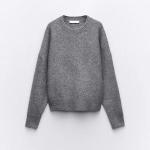 Logo personnalisé 2021 Cardigan et sweats à capuche en tricot pour femmes <span class=keywords><strong>Cos</strong></span> Tops Pulls d'hiver en <span class=keywords><strong>cachemire</strong></span> à impression personnalisée avec logo sur le devant - Product Image 4