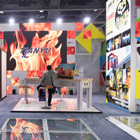 Écran d'affichage matriciel flexible personnalisé Tianyu pour intérieur, panneau publicitaire, écran d'affichage électronique, signalisation LED, présentoir de stand de salon professionnel