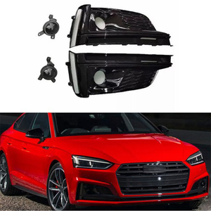 Rejilla de Plástico Negro Brillante Estilo S5 para Faros Antiniebla, Nueva Cubierta de Lámpara Delantera para Audi A5/S5 2020-2024 B9.5 - Product Image 1