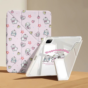 เคสแท็บเล็ตอะคริลิคแบบพับได้ลายแกะสไตล์ Ins สำหรับ iPad Pro 11 และ iPad Pro 13 พร้อมฝาปิดป้องกัน - Product Image 6