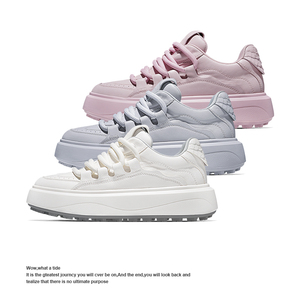Baskets de course en cuir véritable, respirantes, style chunky, de créateur, pour hommes et femmes, décontractées, style marche - Product Image 4