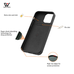 Recién llegados, teléfonos móviles, funda de teléfono de madera de bambú para <span class=keywords><strong>iPhone</strong></span> 12 Pro 17 Pro, funda de madera - Product Image 3